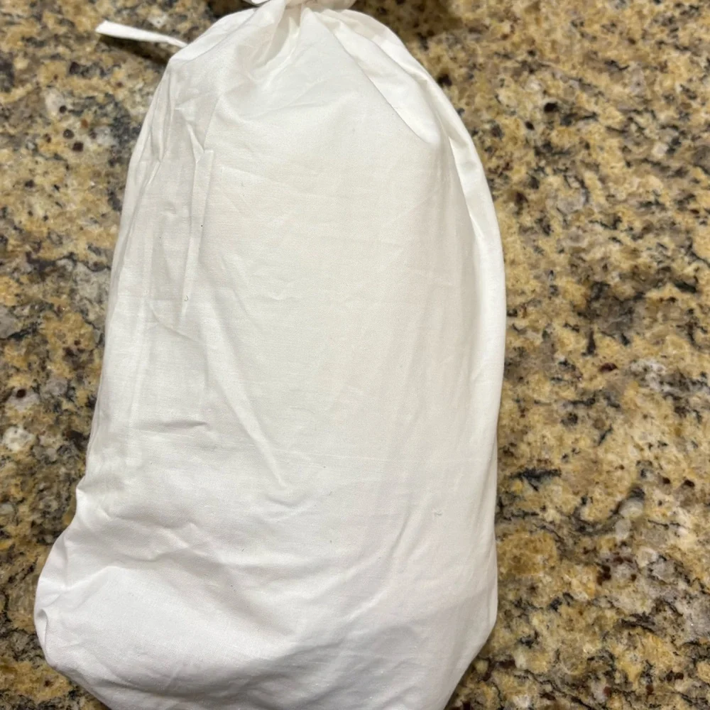 RH NWT Italian white hotel satin stitch sham -euro -white